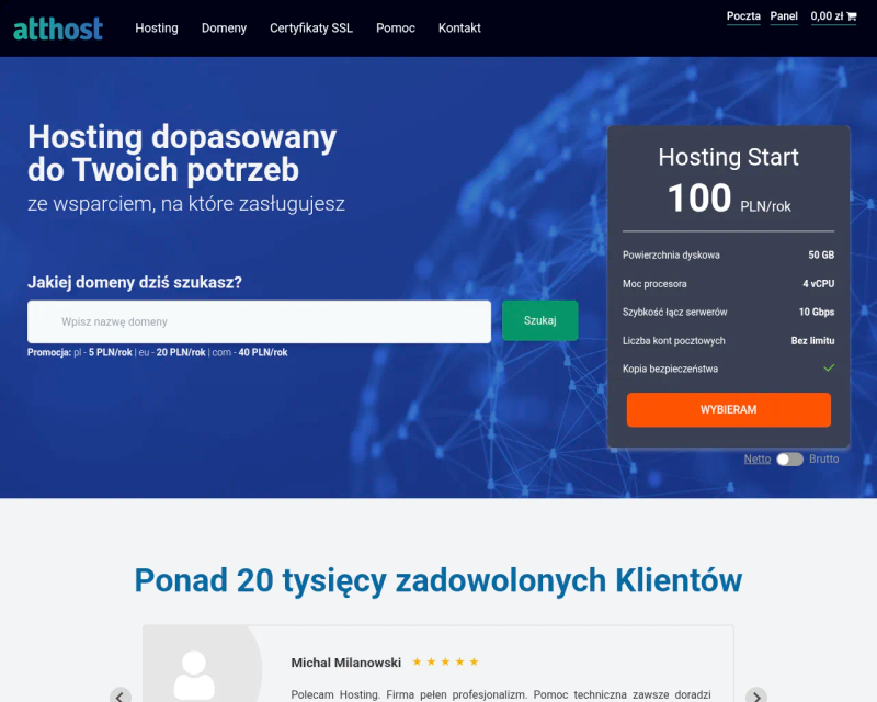 AttHost strona główna