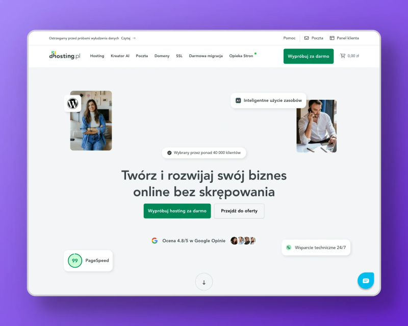 dhosting strona główna